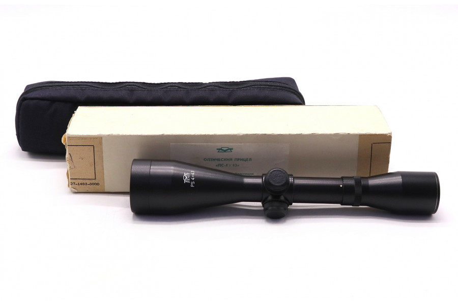 Прицел оптический ПС-4х43 в упаковке