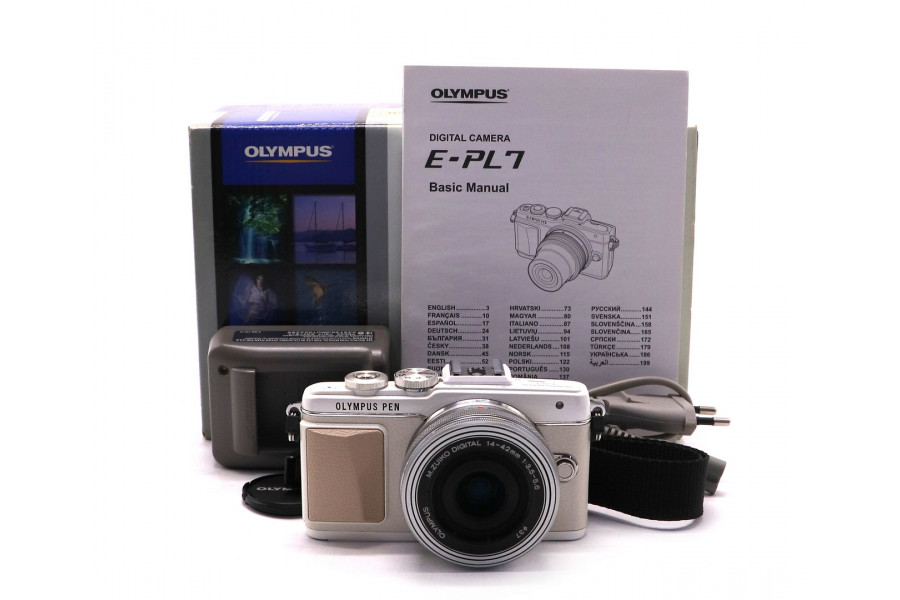Olympus pen E-PL7 kit в упаковке (пробег 635 кадров)