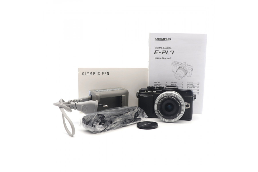 Olympus pen E-PL7 kit в упаковке (пробег 4610 кадров)