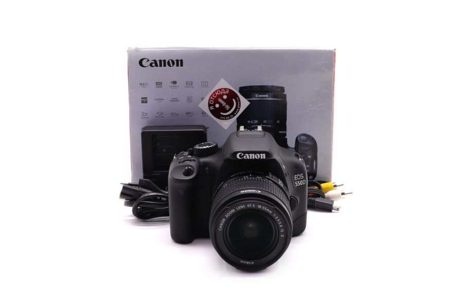 Canon EOS 550D kit в упаковке (пробег 500 кадров)