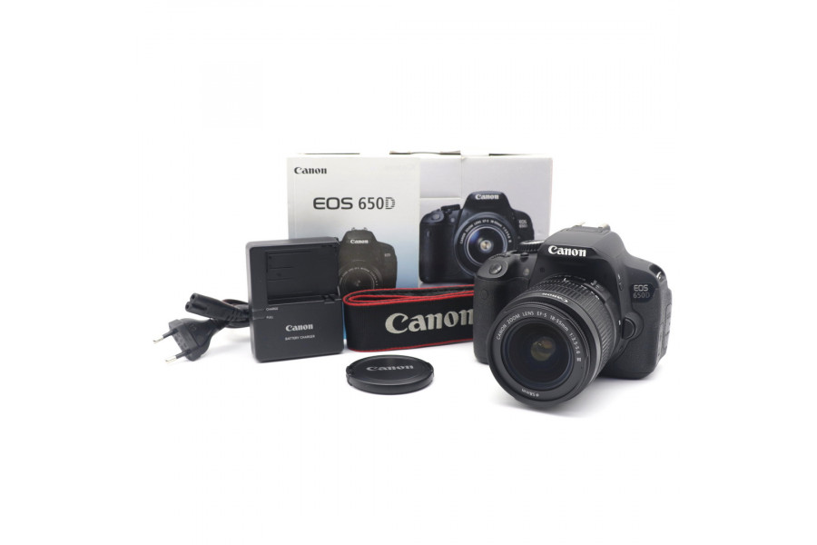Canon EOS 650D kit в упаковке (пробег 21410 кадров)
