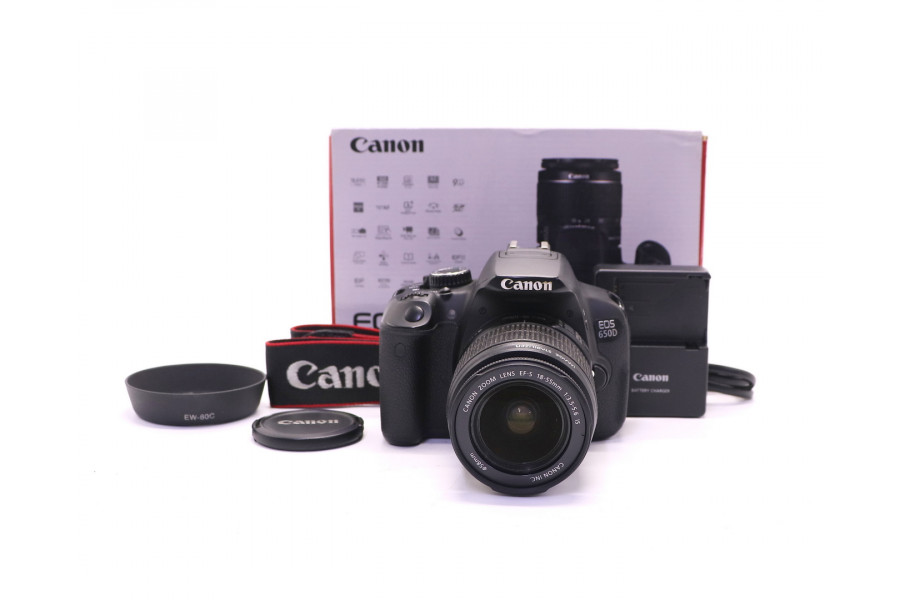 Canon EOS 650D kit в упаковке (пробег 23460 кадров)