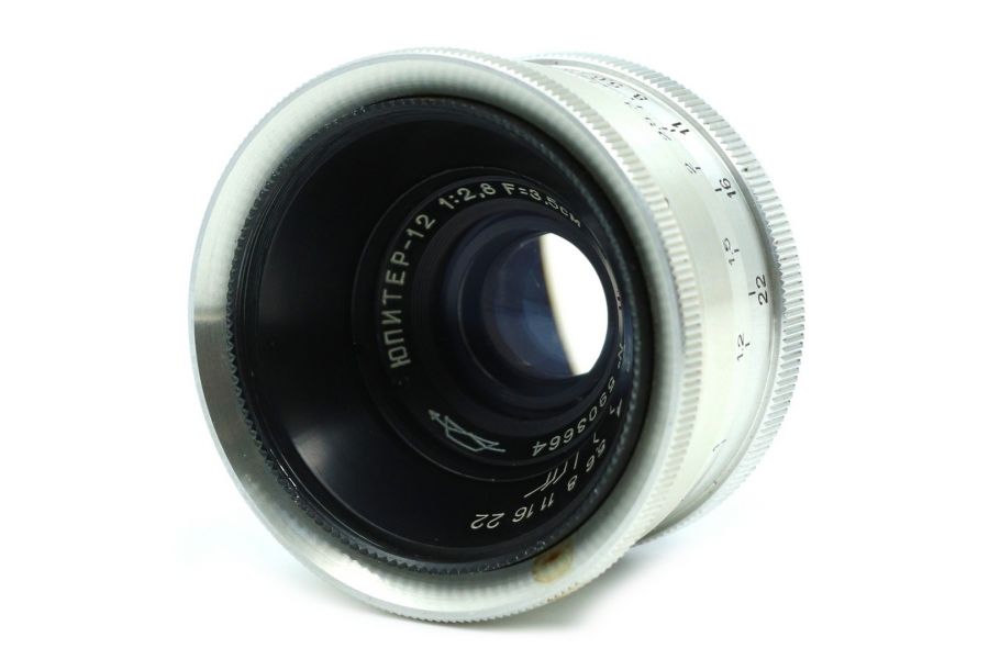 Объектив Юпитер-12 П 2.8/35 М39 silver (КМЗ)