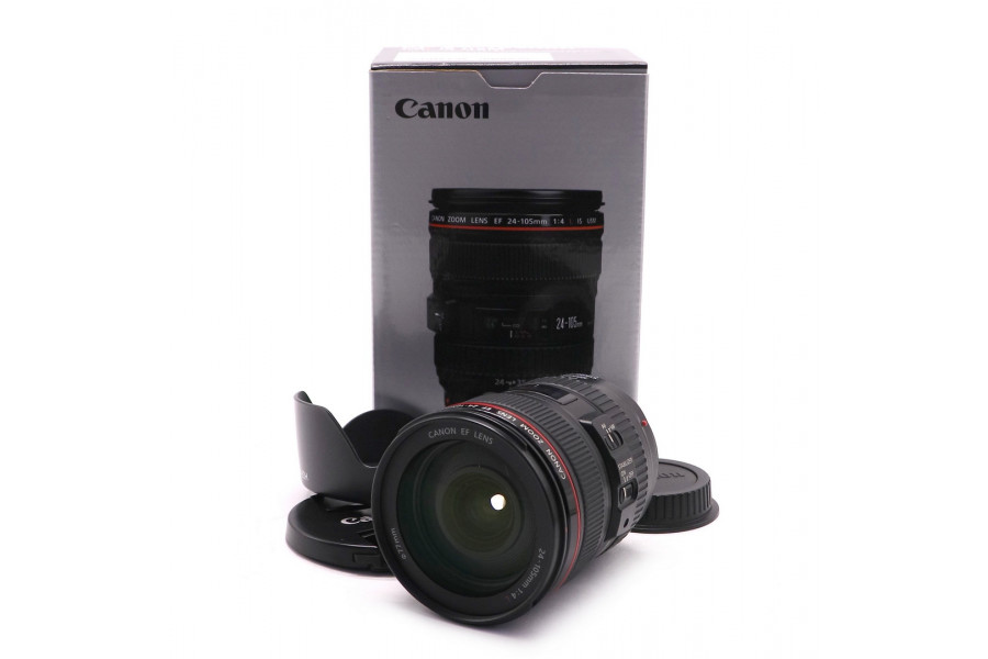 Зум-объектив Canon EF 24-105mm 4L IS USM в упаковке