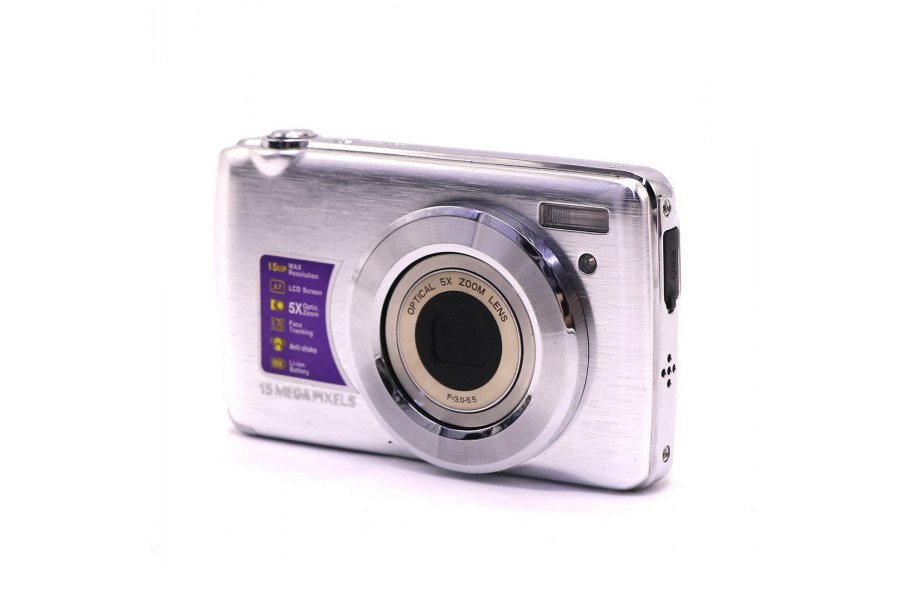 Цифровая компактная фотокамера 15mp silver