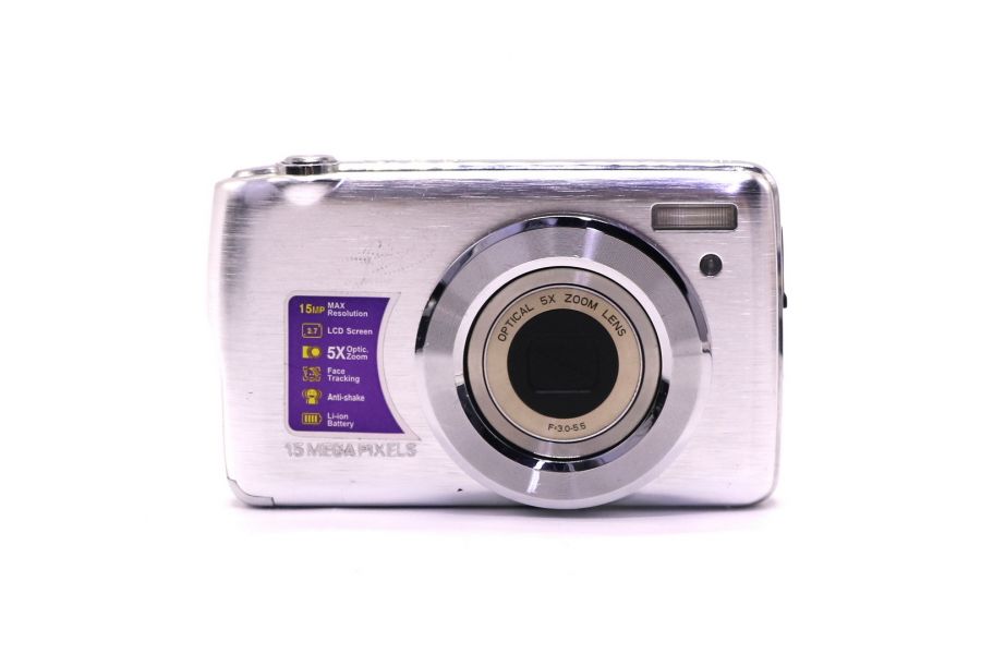 Цифровая компактная фотокамера 15mp silver