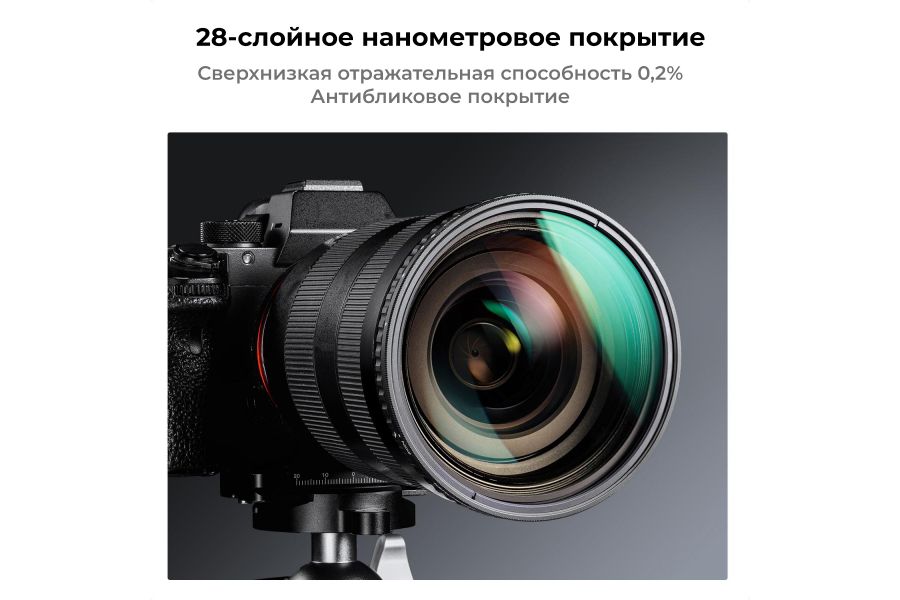 Светофильтр K&F Concept 40,5mm NANO-X ND8-128 (3-7 Stop)