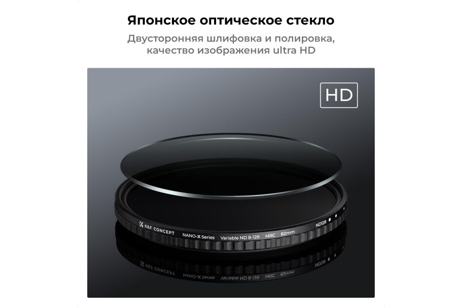 Светофильтр K&F Concept 40,5mm NANO-X ND8-128 (3-7 Stop)