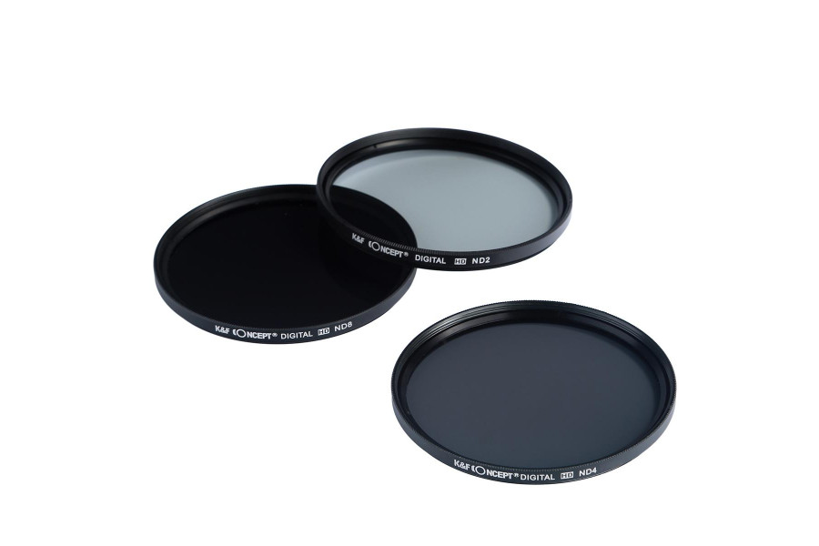 Комплект светофильтров K&F Concept ND2, ND4, ND8 40,5mm