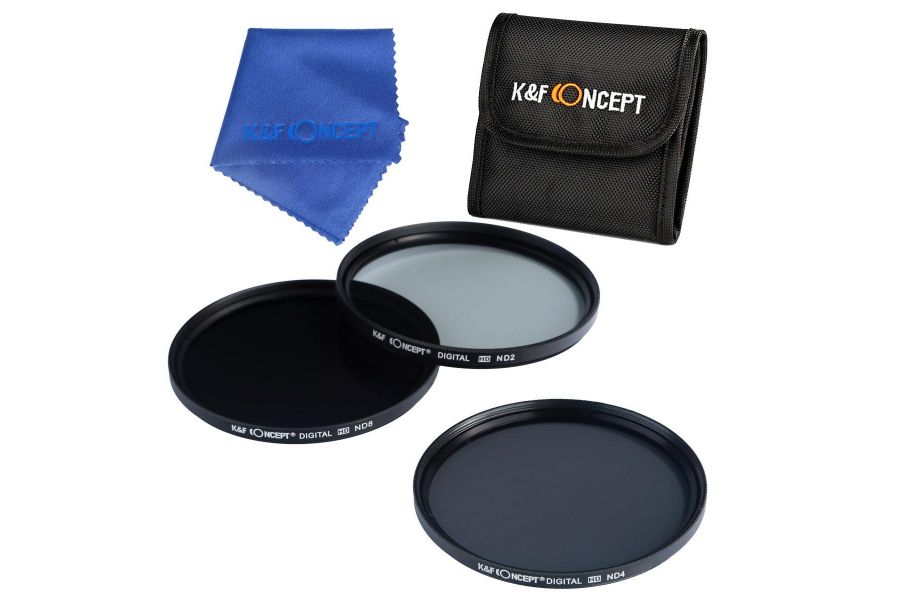 Комплект светофильтров K&F Concept ND2, ND4, ND8 40,5mm