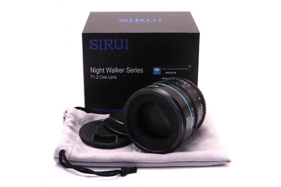 Объектив Sirui Nightwalker 55mm T1.2 S35 в упаковке