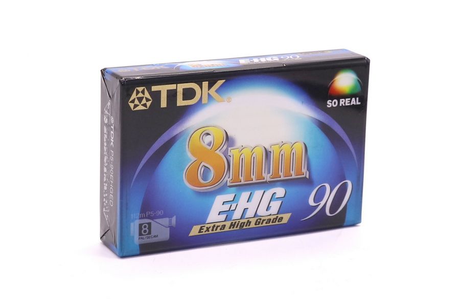 Видеокассета TDK 8mm E-HG 90 Extra High Grade