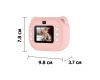 Фотоаппарат мгновенной печати детский розовый