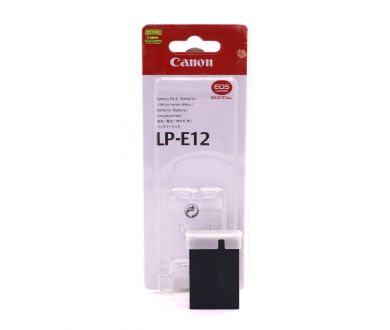 Литий-ионный аккумулятор Canon LP-E12 в упаковке