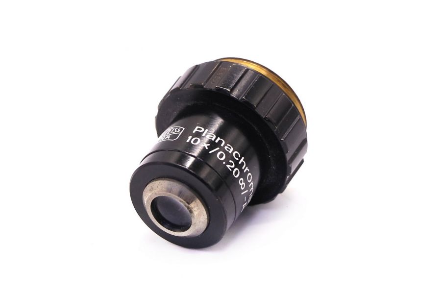 Объектив микроскопа Carl Zeiss Jena Planachromat 10x/0,20