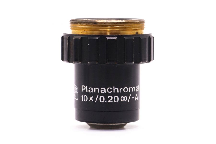 Объектив микроскопа Carl Zeiss Jena Planachromat 10x/0,20