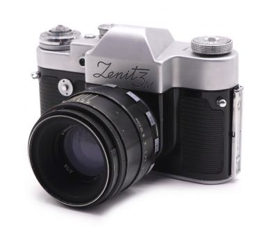 Советская фотокамера Зенит 3М/Zenit 3M + Гелиос-44