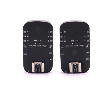 Комплект TTL радиосинхронизаторов WS-16C для Canon