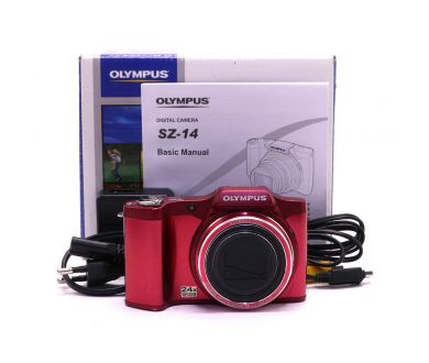 Компактная фотокамера Olympus SZ-14 в упаковке