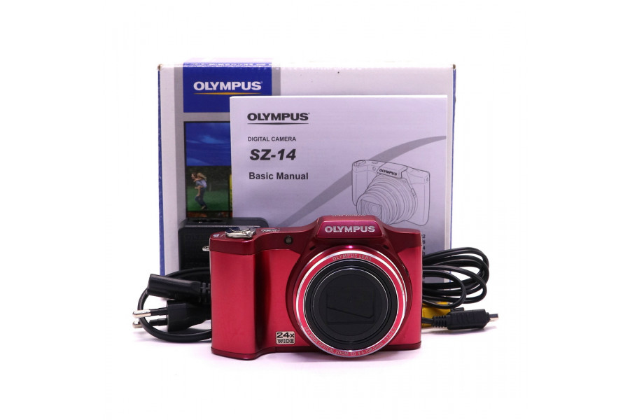 Компактная фотокамера Olympus SZ-14 в упаковке