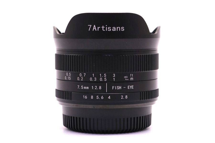 Объектив 7Artisans 7.5mm f/2.8 Mark II (fisheye) для Micro 4/3