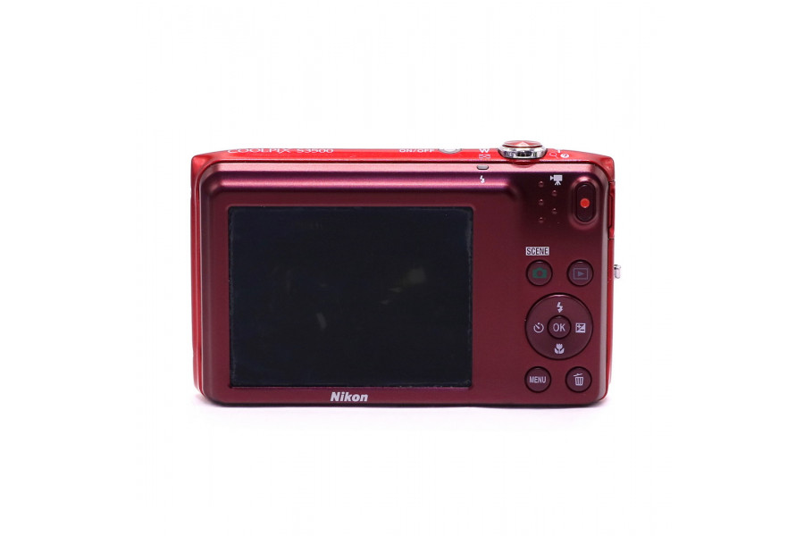 Цифровой фотоаппарат Nikon Coolpix S3500 red