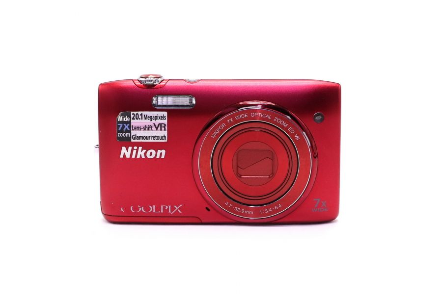 Цифровой фотоаппарат Nikon Coolpix S3500 red