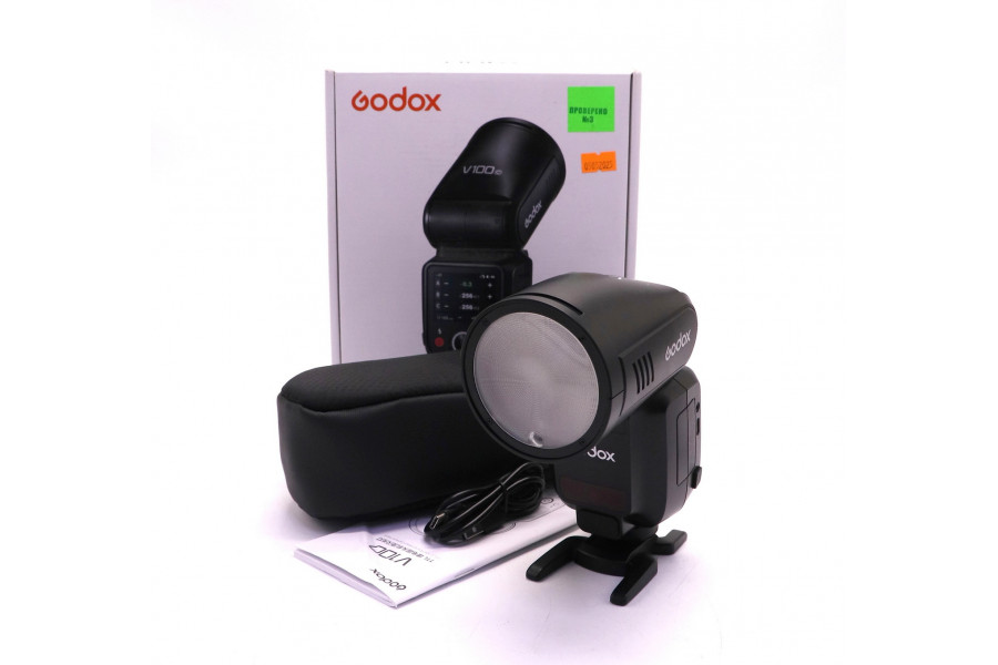 Фотовспышка Godox V100N TTL для Nikon в упаковке
