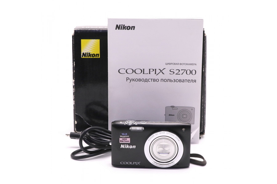 Компактная камера Nikon Coolpix S2700 в упаковке