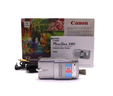Фотоаппарат Canon PowerShot S60 в упаковке