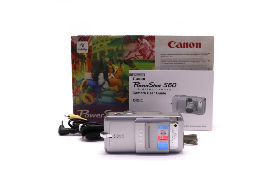 Фотоаппарат Canon PowerShot S60 в упаковке