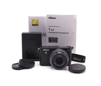 Nikon 1 S1 kit в упаковке (пробег 1150 кадров)