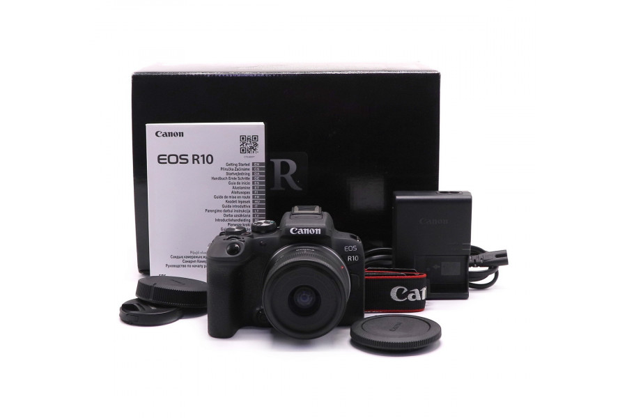 Canon EOS R10 kit в упаковке (пробег 1500 кадров)