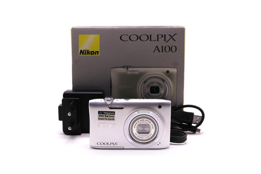 Фотоаппарат Nikon Coolpix A100 в упаковке