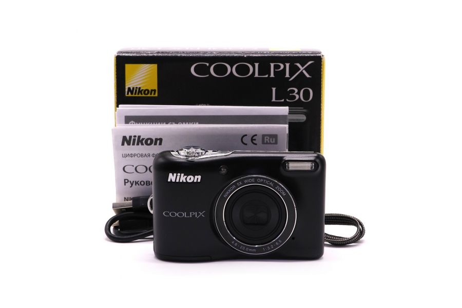 Фотоаппарат Nikon Coolpix L30 в упаковке