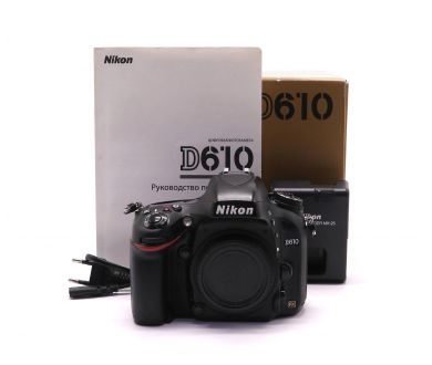 Камера Nikon D610 body в упаковке (пробег 132625 кадров)