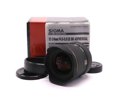 Зум-объектив Sigma AF 12-24mm F4.5-5.6 EX DG HSM for Nikon F в упаковке