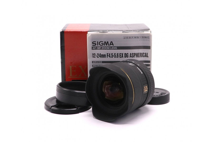 Зум-объектив Sigma AF 12-24mm F4.5-5.6 EX DG HSM for Nikon F в упаковке