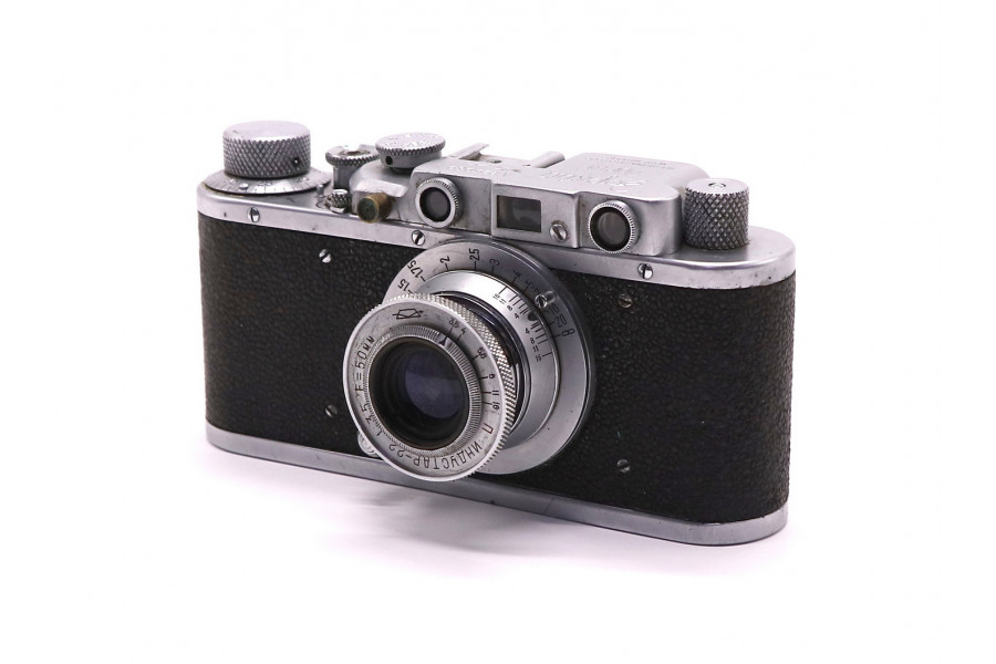 Фотоаппарат Зоркий / Zorki + Индустар-22 (СССР)