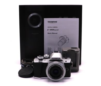 Olympus OM-D E-M10 Mark II kit в упаковке silver (пробег 5875 кадров)