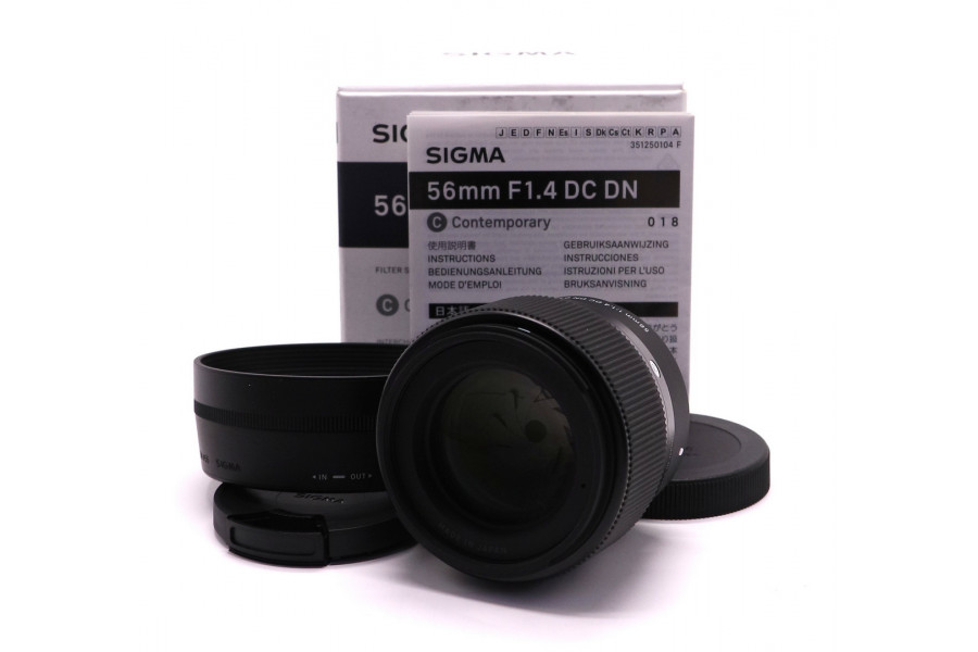 Sigma 56mm f/1,4 DC DN Contemporary Sony E в упаковке