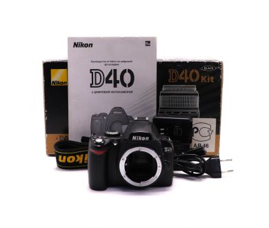 Камера Nikon D40 body в упаковке (пробег 17240 кадров)