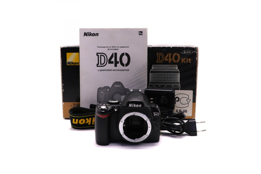 Камера Nikon D40 body в упаковке (пробег 17240 кадров)