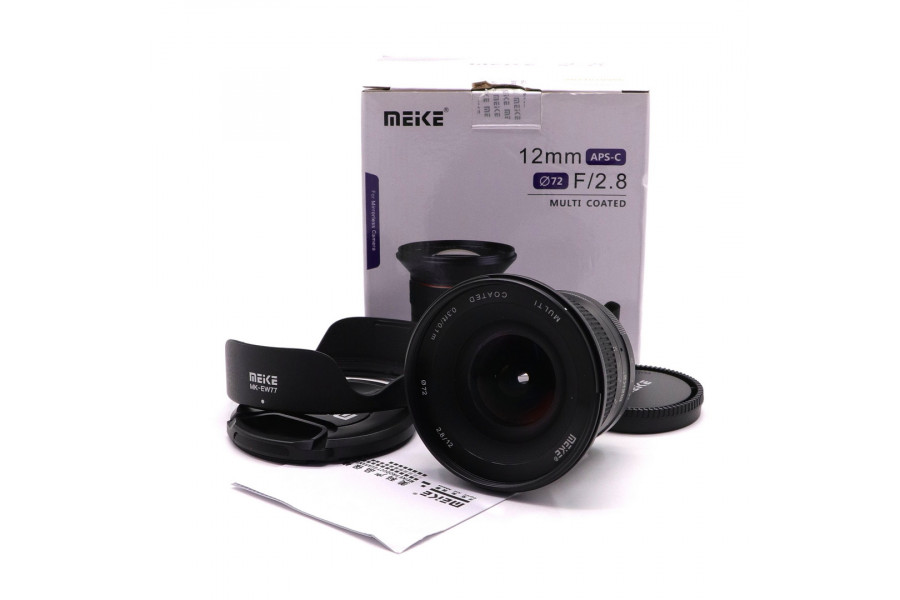 Meike 12mm f/2.8 APS-C Fujifilm FX в упаковке