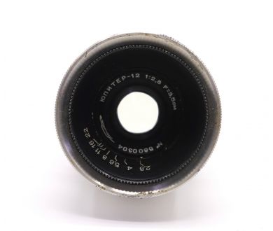 Объектив Юпитер-12 П 2.8/35 М39 silver КМЗ (СССР)