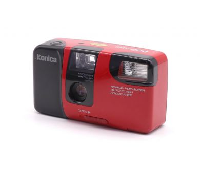 Аналоговый фотоаппарат Konica POP-Super красный