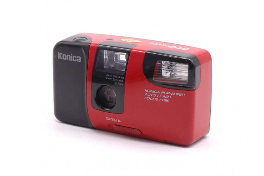 Аналоговый фотоаппарат Konica POP-Super красный