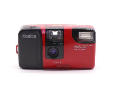 Аналоговый фотоаппарат Konica POP-Super красный