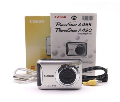 Цифровой фотоаппарат Canon PowerShot A495 в упаковке