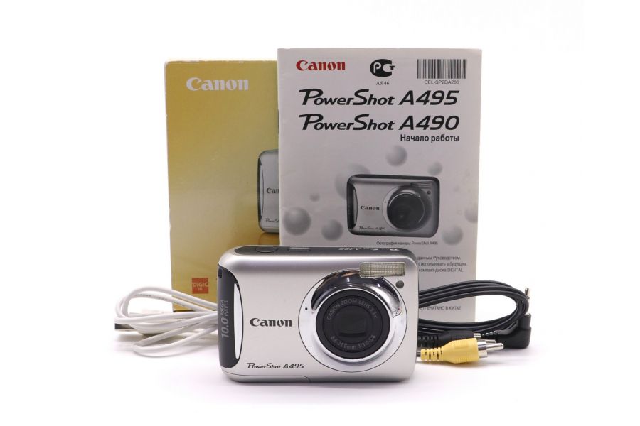Цифровой фотоаппарат Canon PowerShot A495 в упаковке